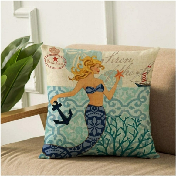 Other - Mermaid accent pillow cover